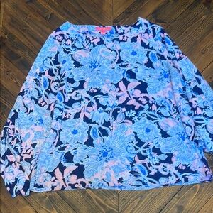 Lilly Pulitzer Bright Navy Langston Tie Top